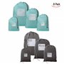 XLKJ 8 Pcs Rangement Valise, Organiseurs de Bagage pour Voyage Sacoches de Rangement pour Bagage Différents Tailles Étanche Sacs