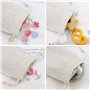 20 Pcs Sachets en Jute, Pochettes en Lin, Sac Cadeau Réutilisable, Toile de Jute Avec Cordon Rectangle pour Bijoux Cadeau Mariag