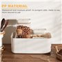 Yngffb 3 Pièces Panier de Rangement en Plastique, Panier Plastique Rangement, Pour organiser des boîtes de rangement empilables 