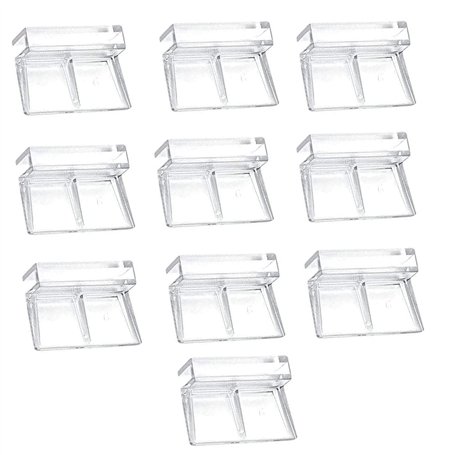Istloho 10x Clips de Couvercle D'aquarium Fish Clips Acryliques Aquariums Clips de Protection en Verre pour Aquarium pour Couver