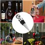 Lectorias Lot de 6 Bouchon Bouteille Vin, Bouchons en Caoutchouc Accessoire pour Vin Réutilisables Fermeture Hermétique pour Vin
