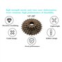 Cassette de Roue Libre de Bicyclette de 6 Vitesses 14T-28T, Accessoire de Rechange de Rechange de Vélo de Cassette de Dents de V