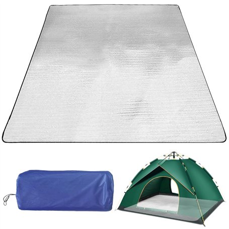 Tkxjry 200x200cm Tapis de Sol Isolant en Aluminium