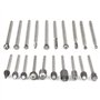 Bestgle 20PCS HSS Coupe Rotative Bavure Fraises Rotatives Fraisage Burr Cutter Outils Bois Pierre Métal Sculpture