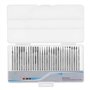 Bestgle 30PCS 2.35mm Tige Jeu de Fraises Diamantées Titane Enduit Fraises à Limes Rotatives Accessoires Kit pour Outils de Meula