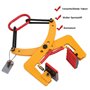 Pince de Levage Plaque 280Kg Pinces de Levage Pierre Plaque Beton Ouverture Réglable 6-24cm, Porte Pierres Lève-pierre Grappin V