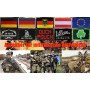 2 Pièces Drapeau du UK Écosse Patch Tactique Militaire Emblème Applique Fermeture Crochet et Boucle pour Chapeau Sac à Dos Veste