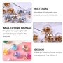 MaoNativey 30pcs 16mm Breloques Pendentif Boule de Verre Cristal avec Strass Perle Brillante Étoiles pour Faire des Pendentifs C