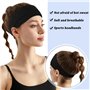 3 Pièces Bandeau Cheveux Femme Bandeau Noir Cheveux andeau Noir Cheveux Femme Bandeau Élastique Bandeau de Yoga Bandeau de Cours