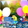 WUERKIYA 64 PCS 10 Persone Jeu Vidéo Vaisselle De Vaisselle Ensemble De Vaisselle Enfants Décoration d'anniversaire Vaisselle De