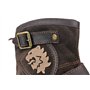 COWSDELLA Bottes pour Hommes en Cuir de Mollets avec semelle en caoutchouc Bottes de Motard avec Fermeture éclair Classiques Bot