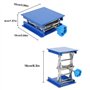 Support de Plate-forme de Levage en aluminium pour laboratoire Bleu Plaqué Support de Levage