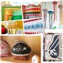 Ruban Ondulé,RoadLoo Lot de 3 Ruban de Dentelle S en Tissu Dentelle Couleur Zigzag Ruban Garniture DIY Accessoires de Vêtements