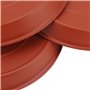 LEXININ Lot de 12 soucoupes en plastique pour pot de fleurs - 27 cm - Pour intérieur et extérieur - Rouge