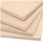 JAPCHET Lot de 15 feuilles carrées de contreplaqué naturel de 200 x 200 x 6 mm pour travaux manuels, modélisme en bois, peinture