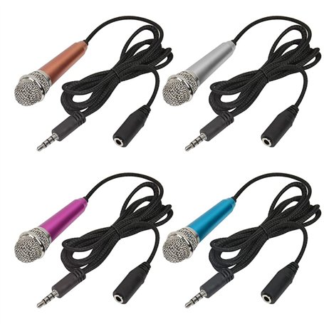 DODUOS Mini Microphone Vocal Portable pour Ordinateur et Mobile - 4 Couleurs