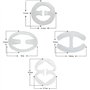16 PCS Soutien-Gorge Bretelles Clip Sangles Support Clips de Soutien-Gorge Boucle en Plastique Antidérapan