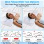 TEGOVE Oreiller Ergonomique Cervical,Oreiller Memoire Forme pour Les Dormeurs sur Le Côté,Le Dos Et Le Ventre,Oreiller Cervical 