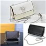 YZROHYI 4 Pièces Bandoulière Chaine Pour Sac A Main Argent,Chainette de Sac,Chaîne de Remplacement de Sac,Chaîne de Rechange en