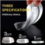 1 paire de semelles en gel de silicone pour augmenter la hauteur de la semelle intérieure pour le talon - Coussinets élastiques 