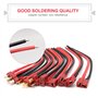 RUIZHI 5 Paires Deans Style T Plug Mâle Femelle Connecteur avec Fil de Silicone 14AWG T Plug Connector pour Câble de Batterie RC