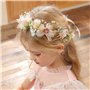 PLATEYTR Coiffure Communion Fille Golden Couronne Fleur Cheveux Enfant Decoration Cheveux Fille Bapteme Fit Princesse Demoiselle
