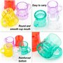 VIVIIHOO 20 Verres à Liqueur en Plastique avec poignée et chaînes, idées de fêtes colorées pour enterrements de Vie de garçon, M