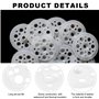 MOLIMOLI 200pcs 46mm Rondelles en Plastique, Panneaux Isolants, Rondelles en Mousse pour Le Support et La Fixation des Matériaux