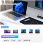 Adaptateur USB 3.2 à 4 Ports, USB C Hub 10 Gbps, USB C Splitter Multiport Adaptateur Hub avec câble étendu de 50 cm pour MacBook