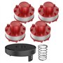 Aoreun Lot de 4 Bobines de Fil de Rechange pour Débroussailleuse Ein-hell 3405096