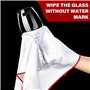 Vaileal Lot de 4 chiffons de polissage en microfibre pour verre à vin - 45 x 60 cm - Réutilisables - Sans traces - En microfibre