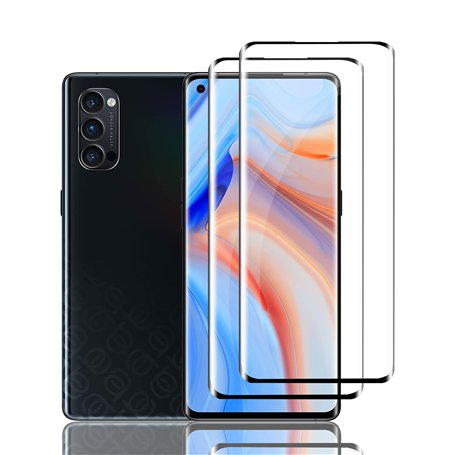 Ydiciv 2 Pièces Verre trempé Compatible avec OPPO Reno4 Pro 5G