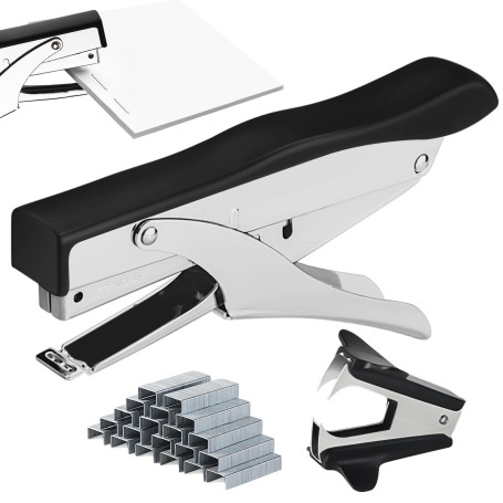 Agrafeuse de bureau avec 5000 agrafes et extracteur d'agrafes