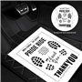 Lot de 50 tapis de sol jetables en papier pour voiture - Blanc - 39 x 49 cm - En papier kraft - Jetables - Pour garder votre véh