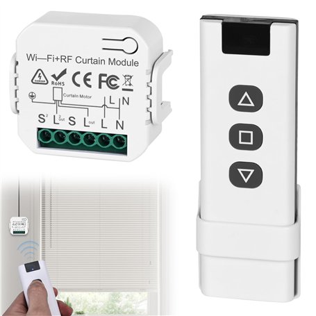 Kit de commande de volet roulant sans fil : interrupteur de store intelligent compatible avec interrupteur sans fil 230 V pour v