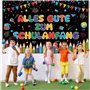 Guirlande décorative pour la rentrée des classes - Bannière « Alles Gute zum Schulanfang » - 185 x 110 cm - Décoration pour rent