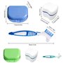 mizikuu boite appareil dentaire, 6 Pièces Étui de retenue orthodontique mince avec Portable Boîte de rangement pour prothèses de