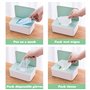 Boite a Lingettes Humides Sac à Lingettes Mouillées Distributeur de Lingettes Humides Réutilisables et Rechargeables Boîte à Pap