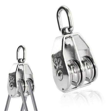 1 Pièces Poulie en Acier Inoxydable 304