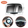 2 Pièces Rotatif Miroir d'Angle Mort pour Rétroviseur Voiture - Réglable Blind Spot Mirror