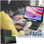 Nanhent Rétroéclairé Clavier Coque pour Redmi Pad Pro 12,1 Pouces 2024 Tablette, Smart Touchpad, Housse Étui Premium en Cuir PU