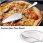 Zeaying 5 Pièces Serveur de Pizza, Pelle à Gâteau Dentelée en Acier Inoxydable, Tarte Dentelée en Acier Inoxydable, Pelle à Tart