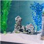 CHJIEJIE Lot de 2 décorations d'aquarium avec Herbe Verte pour Cacher Les crevettes en résine, Accessoires d'aquarium en résine,