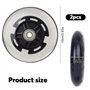 mizikuu 2 Pièces Roues de Trottinette Lumineuses, 100 mm LED Roues de Scooter Lumineuses avec Roulement ABEC-9 Scooter Replaceme