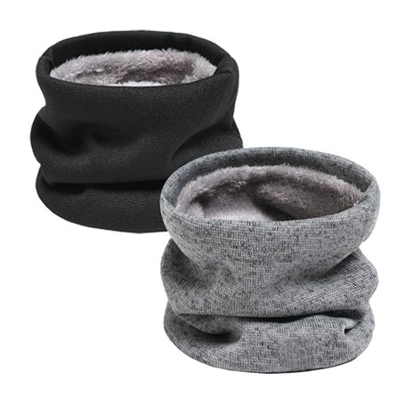 E-Soul Tuyau de cou d'hiver pour homme - Cache-cou pour homme - Écharpe en polaire - Masque de guêtres - Coupe-vent