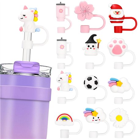 Zaxiva 12 Pièces pour Stanley Cup Pailles Couvertures