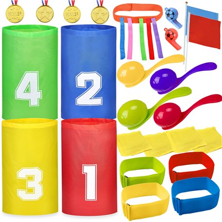 MarckersHome Sports Day Kit Ensemble de Jeux de Plein Air Course de Sacs