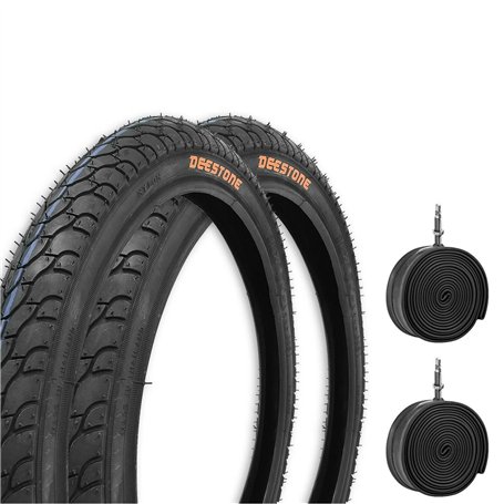 Deestone EBA24NED 2 pneus noirs 24 x 1