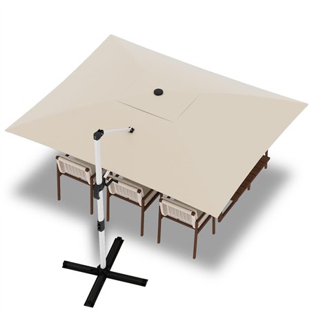 Devoko Parasol Déporté 300x400x260cm Carré