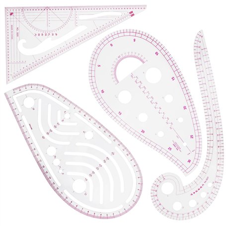 Baxcdyswe 4 Pièces Regle Couture